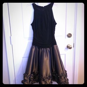 Beautiful dress worn once black and copper